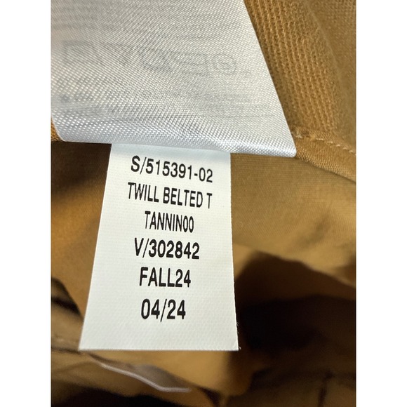 NWT Banana Republic High Rise‎ Tapered Twill Belted Tan Pants Size 10 2024 Fall - Picture 10 of 13